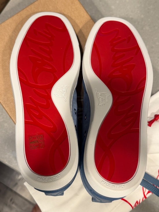 Christian Louboutin Retero Flat Ceruleo Low Top Sneakers EU 43 US 10 New main image 6